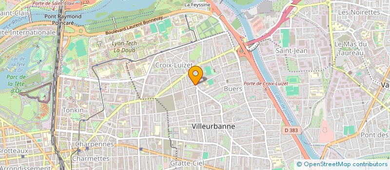 localisation de l'entreprise MONSIEUR THOMAS COMBEY  VILLEURBANNE