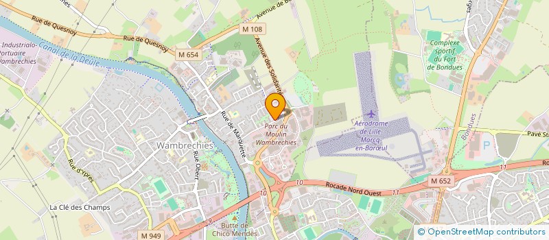 localisation de l'entreprise MONSIEUR THOMAS COQUELLE  WAMBRECHIES