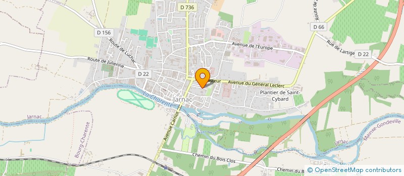 localisation de l'entreprise MONSIEUR THOMAS COR à JARNAC