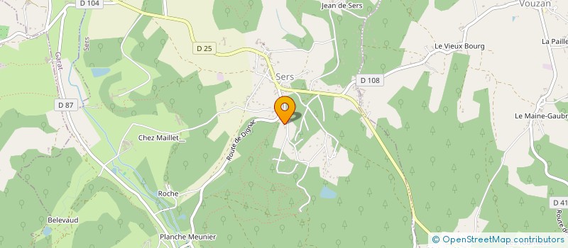 localisation de l'entreprise MONSIEUR THOMAS COTRAUD  SERS