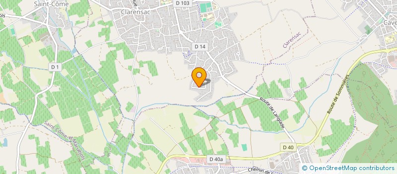 localisation de l'entreprise MONSIEUR THOMAS COTTEREAU  CLARENSAC