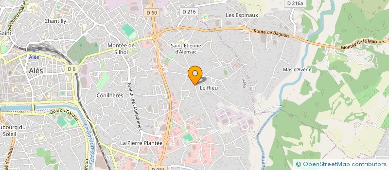 localisation de l'entreprise MONSIEUR THOMAS COUDERC  ALES