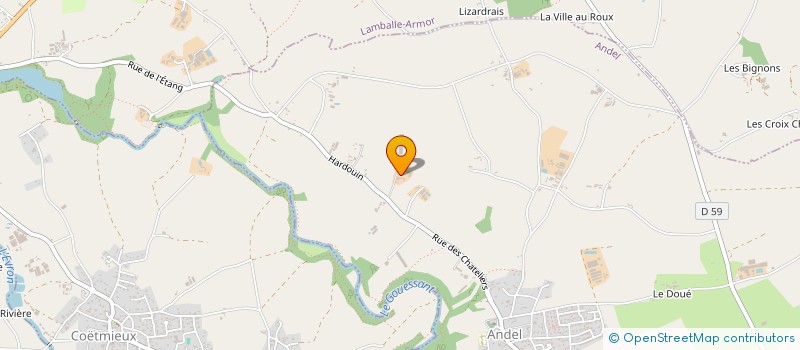 localisation de l'entreprise MONSIEUR THOMAS COUEPEL  ANDEL