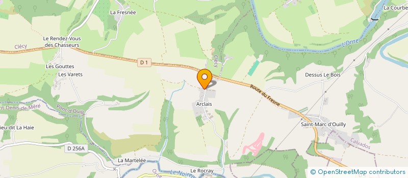 localisation de l'entreprise MONSIEUR THOMAS COUILLARD  PONT-D'OUILLY