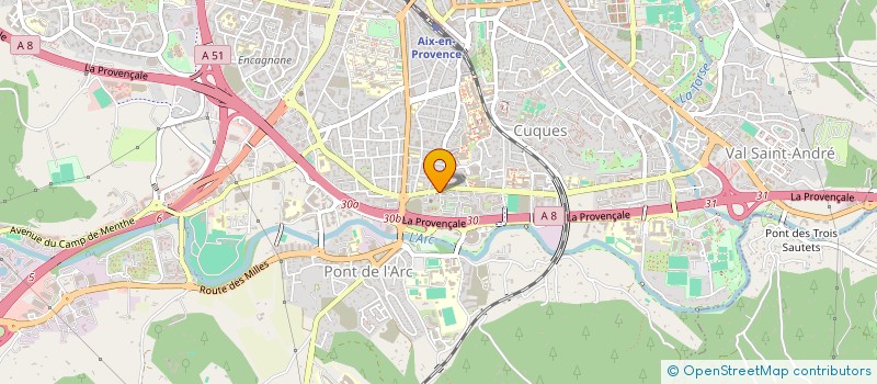 localisation de l'entreprise MONSIEUR THOMAS COURBI  AIX-EN-PROVENCE