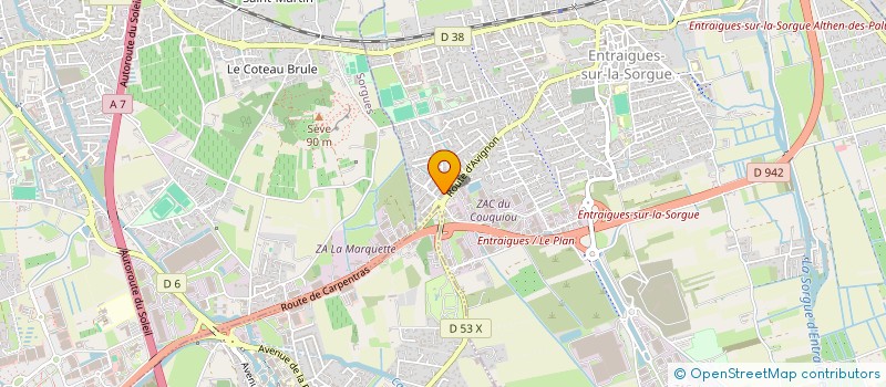 localisation de l'entreprise MONSIEUR THOMAS COURRIER à ENTRAIGUES-SUR-LA-SORGUE