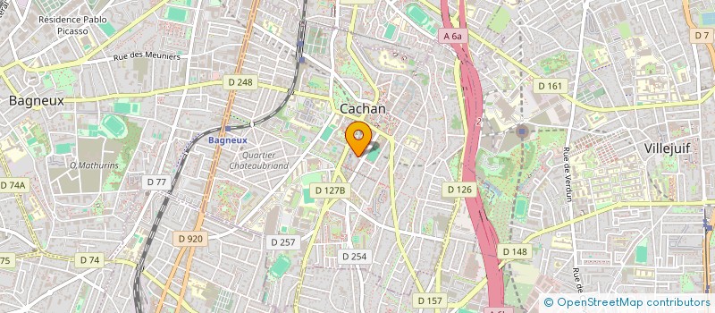 localisation de l'entreprise MONSIEUR THOMAS COURTOIS  CACHAN