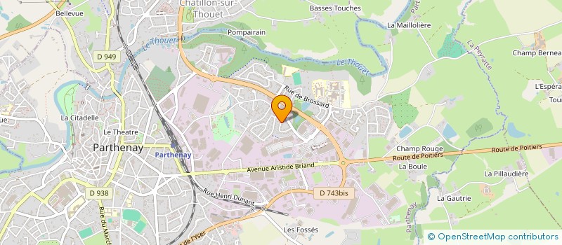localisation de l'entreprise MONSIEUR THOMAS COUSIN à PARTHENAY