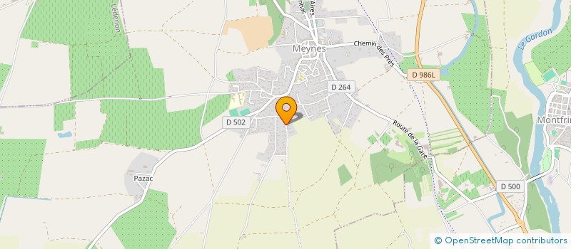 localisation de l'entreprise MONSIEUR THOMAS COUSIN  MEYNES