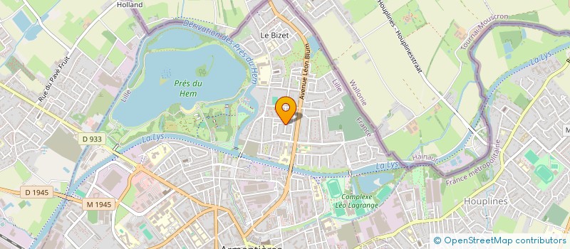 localisation de l'entreprise MONSIEUR THOMAS COUTEAU  ARMENTIERES