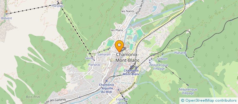 localisation de l'entreprise MONSIEUR THOMAS COUVERT DU CREST DE CLERMONT à CHAMONIX-MONT-BLANC