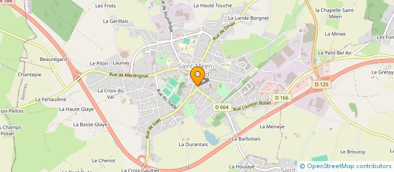 localisation de l'entreprise MONSIEUR THOMAS COZ  SAINT-MEEN-LE-GRAND