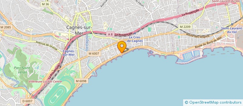 localisation de l'entreprise MONSIEUR THOMAS COZZI à CAGNES-SUR-MER