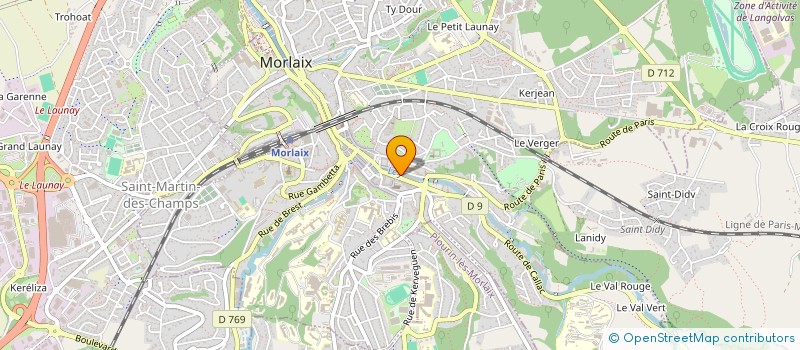 localisation de l'entreprise MONSIEUR THOMAS CREIGNOU  MORLAIX