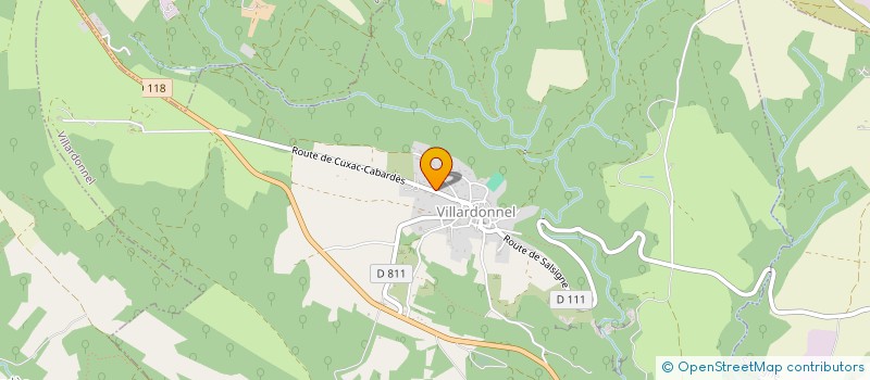 localisation de l'entreprise MONSIEUR THOMAS CRELOT  VILLARDONNEL