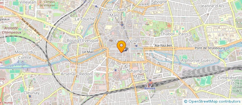 localisation de l'entreprise MONSIEUR THOMAS CROGNIER  RENNES