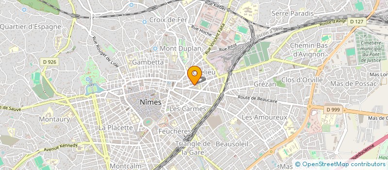 localisation de l'entreprise MONSIEUR THOMAS CROS  NIMES