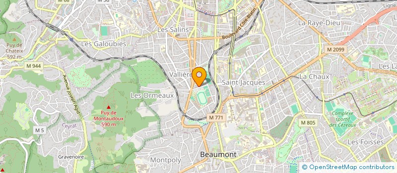 localisation de l'entreprise MONSIEUR THOMAS CUBRIS  CLERMONT-FERRAND