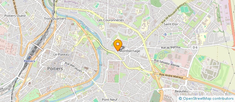 localisation de l'entreprise MONSIEUR THOMAS CUSSONNEAU à POITIERS