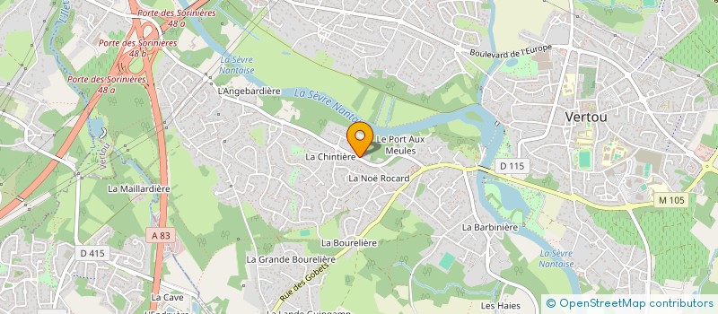 localisation de l'entreprise MONSIEUR THOMAS CUVIER  VERTOU