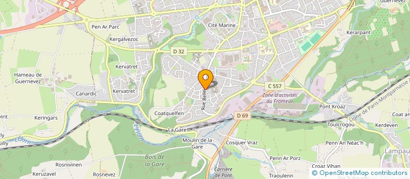 localisation de l'entreprise MONSIEUR THOMAS D'ARBONNEAU  LANDIVISIAU