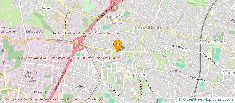 localisation de l'entreprise MONSIEUR THOMAS DA COSTA  MERIGNAC