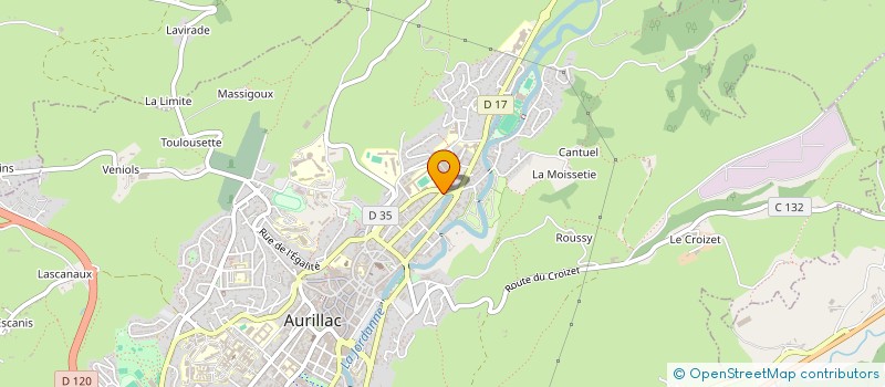 localisation de l'entreprise MONSIEUR THOMAS DA SILVA à AURILLAC
