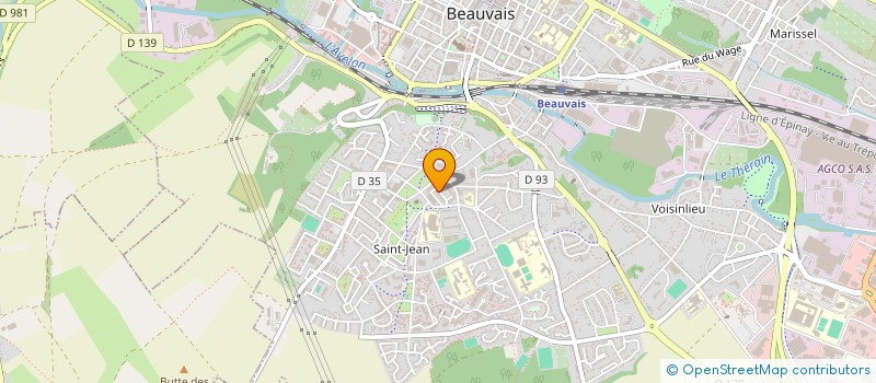 localisation de l'entreprise MONSIEUR THOMAS DANEL  BEAUVAIS