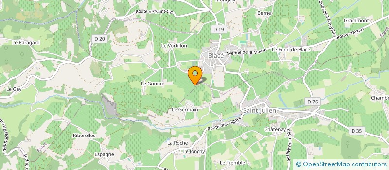 localisation de l'entreprise MONSIEUR THOMAS DANGUIN  BLACE