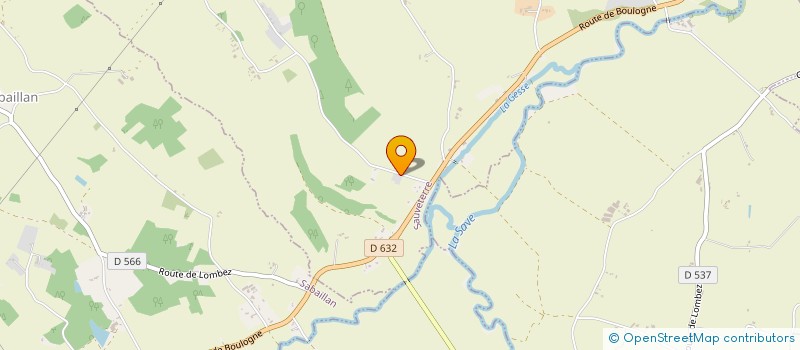 localisation de l'entreprise MONSIEUR THOMAS DARAN  SAUVETERRE