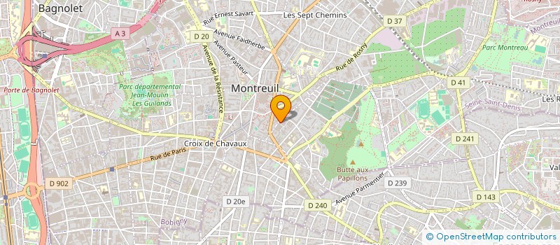 localisation de l'entreprise MONSIEUR THOMAS DARTHOUT à MONTREUIL