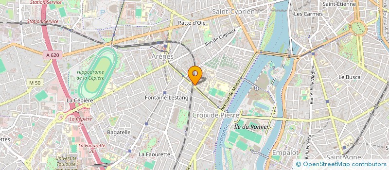 localisation de l'entreprise MONSIEUR THOMAS DASTREVIGNE  TOULOUSE