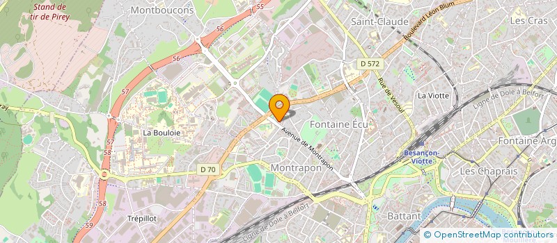 localisation de l'entreprise MONSIEUR THOMAS DAUDON  BESANCON