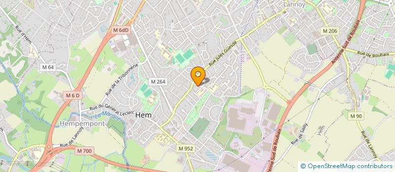 localisation de l'entreprise MONSIEUR THOMAS DAUMERS  HEM