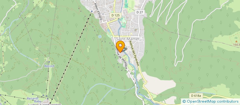 localisation de l'entreprise MONSIEUR THOMAS DAURIAC  BAGNERES-DE-LUCHON