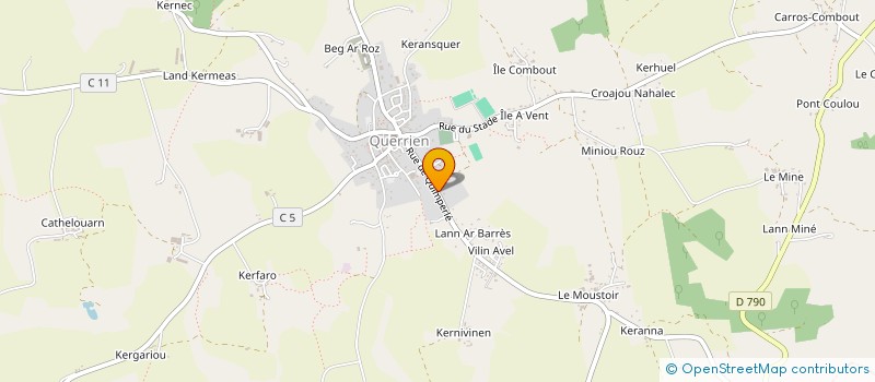 localisation de l'entreprise MONSIEUR THOMAS DAVELUY à QUERRIEN