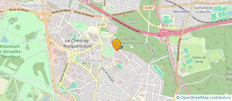 localisation de l'entreprise MONSIEUR THOMAS DAVENEAU  LE CHESNAY-ROCQUENCOURT