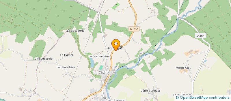 localisation de l'entreprise MONSIEUR THOMAS DAVID à LE CHATELLIER