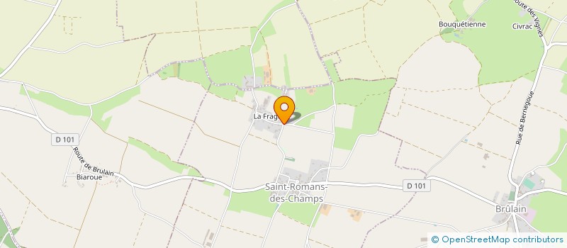 localisation de l'entreprise MONSIEUR THOMAS DAVID  SAINT-ROMANS-DES-CHAMPS