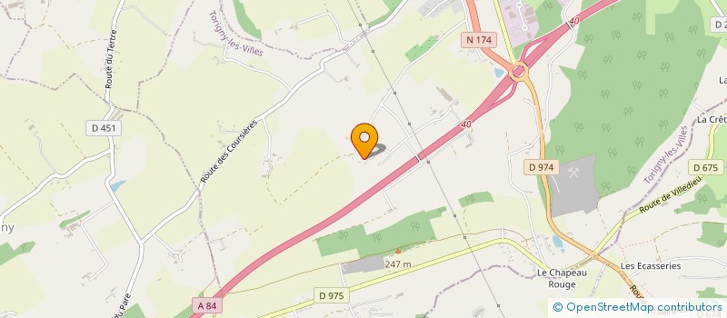 localisation de l'entreprise MONSIEUR THOMAS DAVID  TORIGNY-LES-VILLES