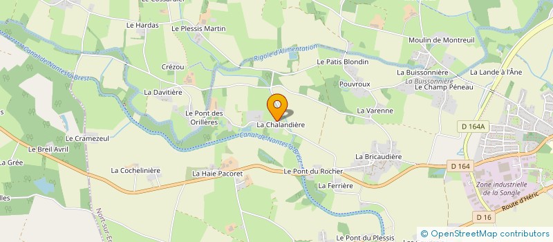 localisation de l'entreprise MONSIEUR THOMAS DAVID  NORT-SUR-ERDRE