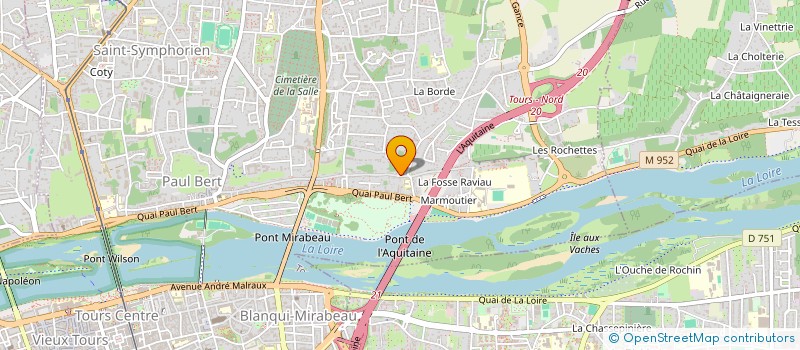 localisation de l'entreprise MONSIEUR THOMAS DAVID  TOURS