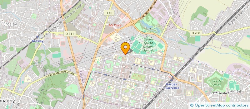 localisation de l'entreprise MONSIEUR THOMAS DAVIDSEN  SARCELLES