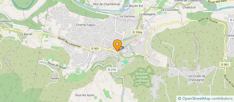 localisation de l'entreprise MONSIEUR THOMAS DE BIBIKOFF  LES VANS