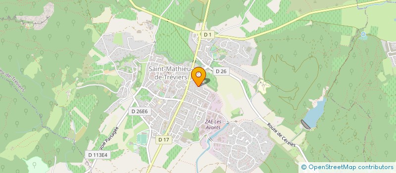 localisation de l'entreprise MONSIEUR THOMAS DE CLERCQ  SAINT-MATHIEU-DE-TREVIERS