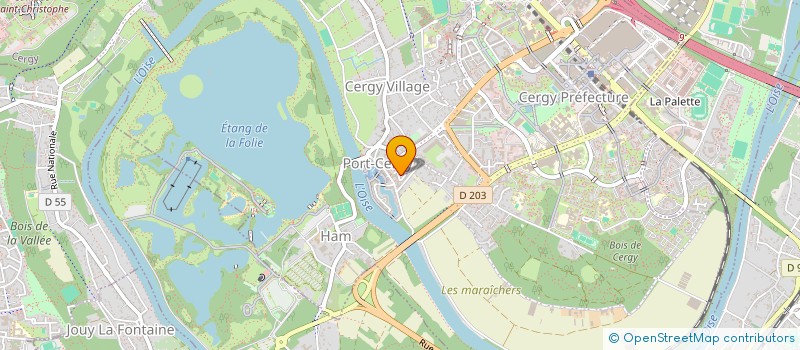 localisation de l'entreprise MONSIEUR THOMAS DE FREITAS  CERGY