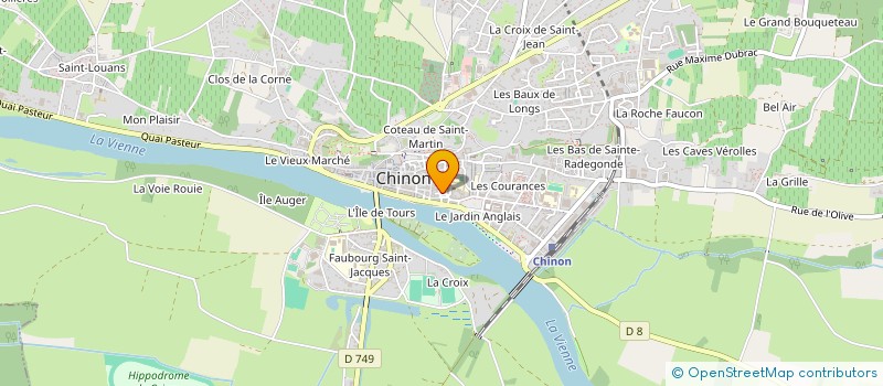 localisation de l'entreprise MONSIEUR THOMAS DEBIARD à CHINON