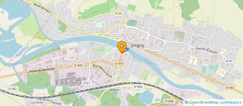 localisation de l'entreprise MONSIEUR THOMAS DEBIEF à JOIGNY