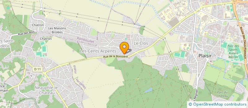 localisation de l'entreprise MONSIEUR THOMAS DECLAIR  PLAISIR