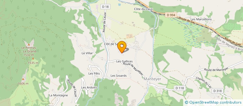 localisation de l'entreprise MONSIEUR THOMAS DECOTTIGNIES  MANTEYER